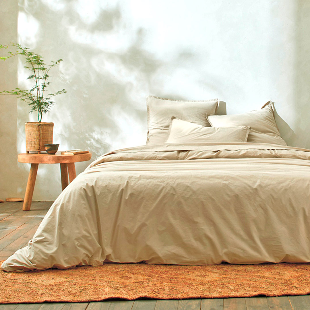 Housse De Couette 100% Percale De Coton Organic Liso Pb 260x240 Cm ...