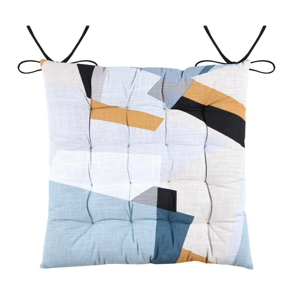 Lot 4 Galettes De Chaise Gris L.40 X L.40 Cm