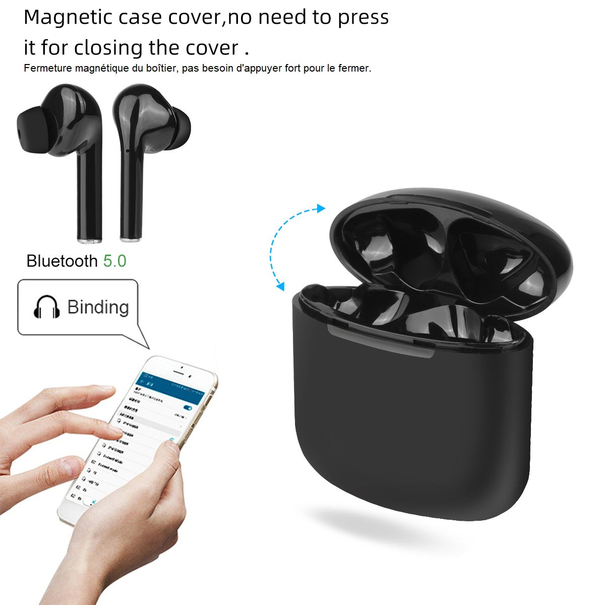 Ecouteurs Tactiles Bluetooth V5.0+edr Et Micro Integre