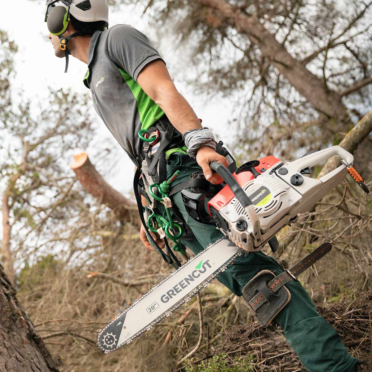 Tronçonneuse UniversalChain,Tronçonneuse à Essence- Moteur 2 Temps 58cc