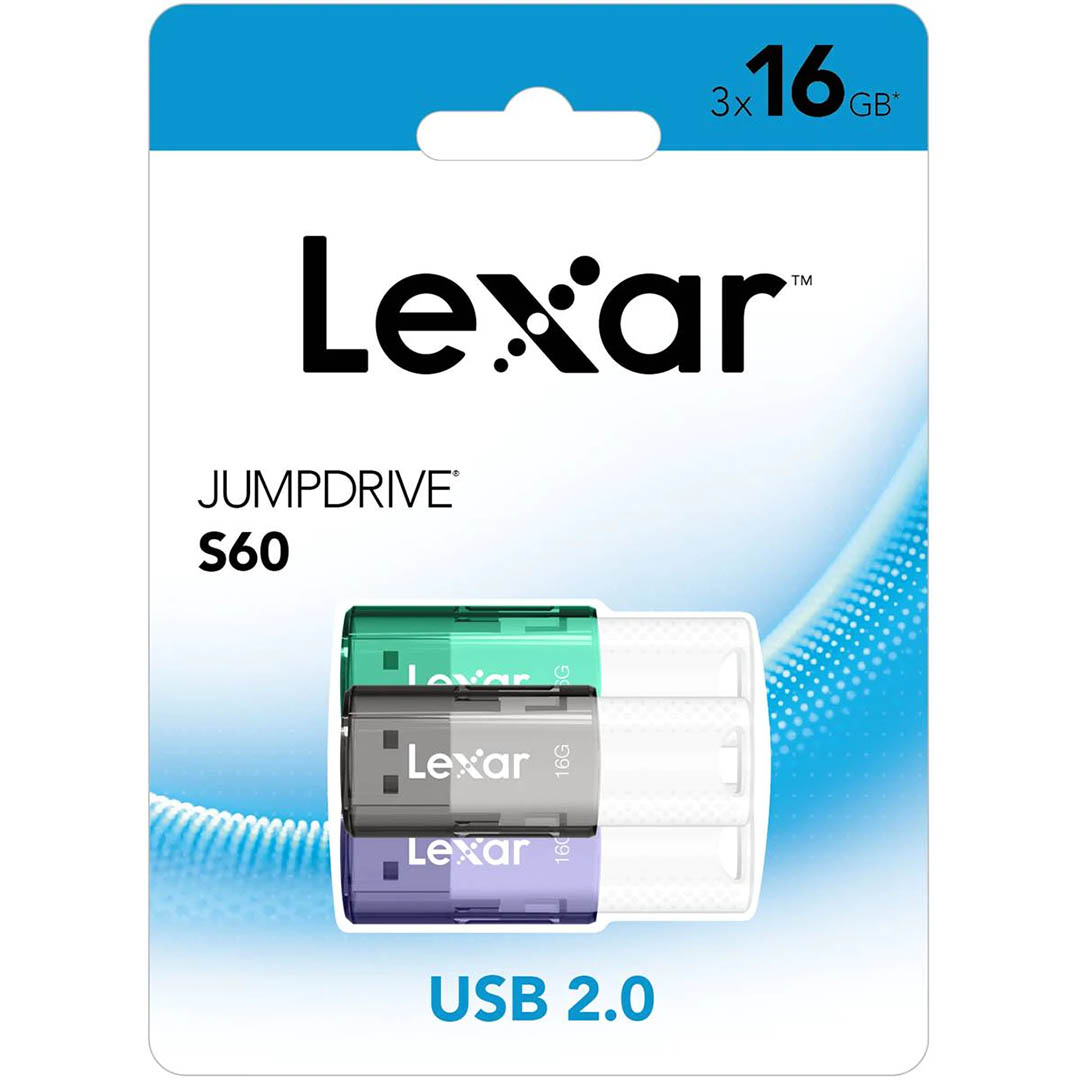Pack 3 Clés Usb Lexar Jumpdrive S60 - 16go - Usb 2.0 - Plug And Play à ...