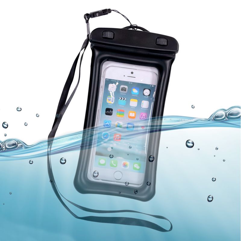 Pochette T?�l?�phone ??tanche Noir 7.5 X 4 ?� Prix Carrefour