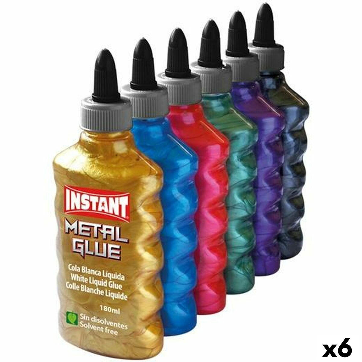Files D'attente Instantanées Instant Metal Glue Multicouleur 6 Unités