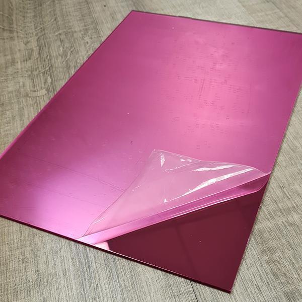 Acrylic Mirror Pink 2.5mm 900x600mm