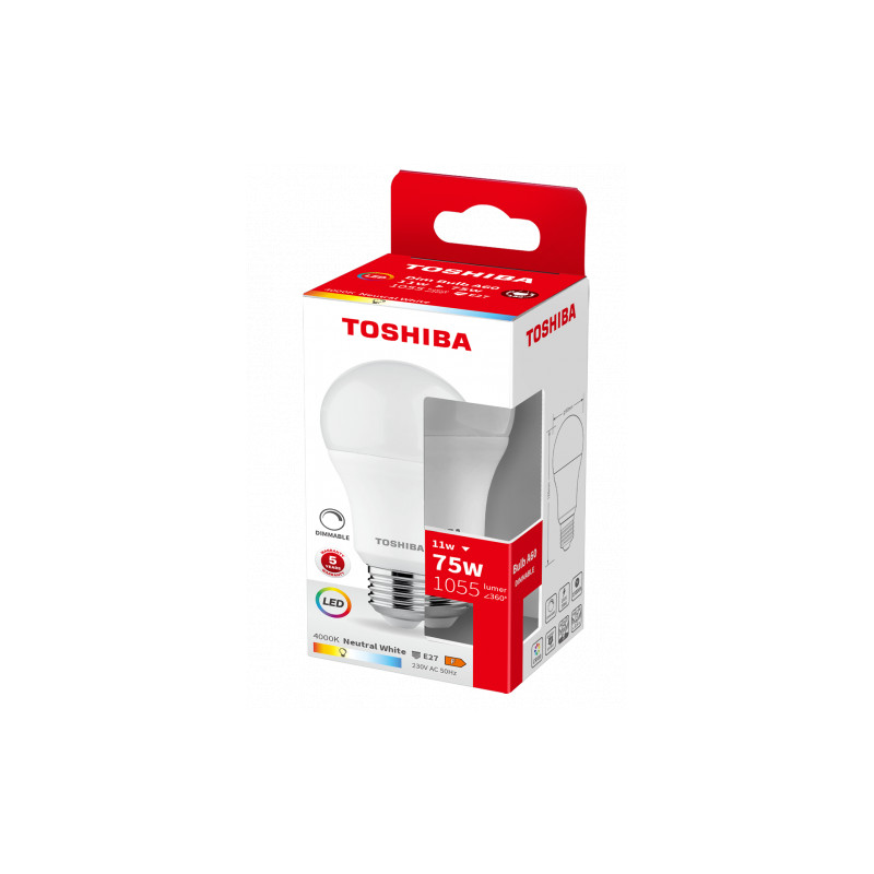 Ampoule Led Toshiba E27 A60 11w 1055lm Blanc Chaud Dimmable [to-dels-bl34011b2de51]