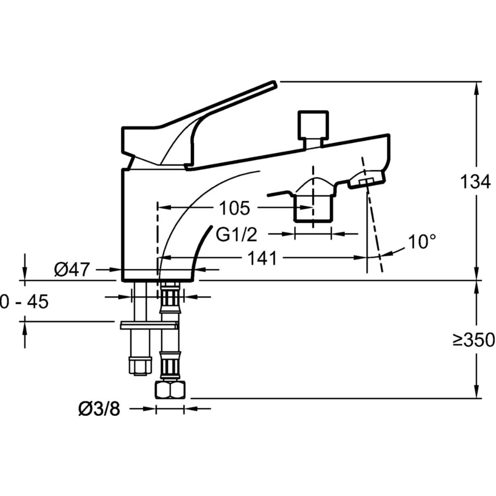 Mitigeur Bain Douche Jacob Delafon Brive à Prix Carrefour