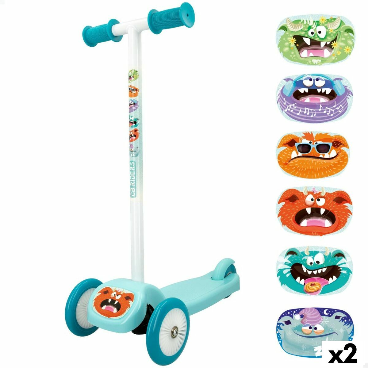 Carrello giocattoli - Colorbaby - Multicolore - 12 pezzi - 15x10x6 cm