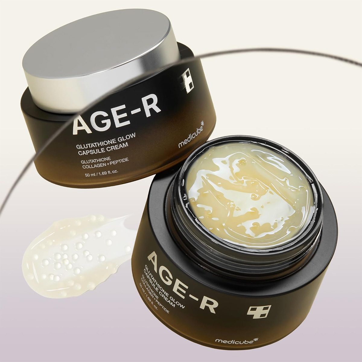Medicube AGE-R Glutathione Glow Capsule Cream – žiarivé kapsuly v krémovej starostlivosti