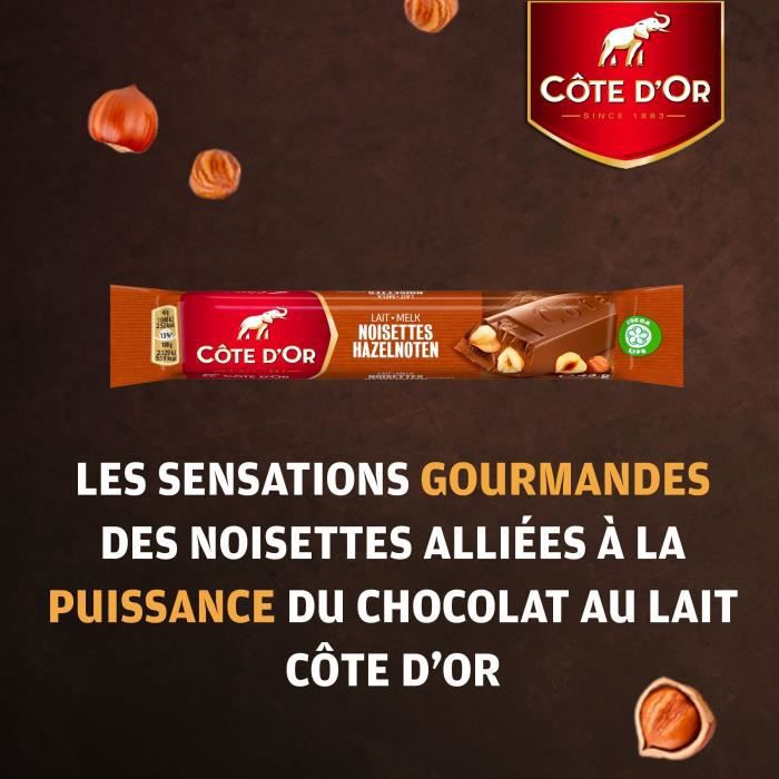 Cote D'or Bâton Chocolat Au Lait Et Noisettes Entieres - 32x45g CÔTE D'OR