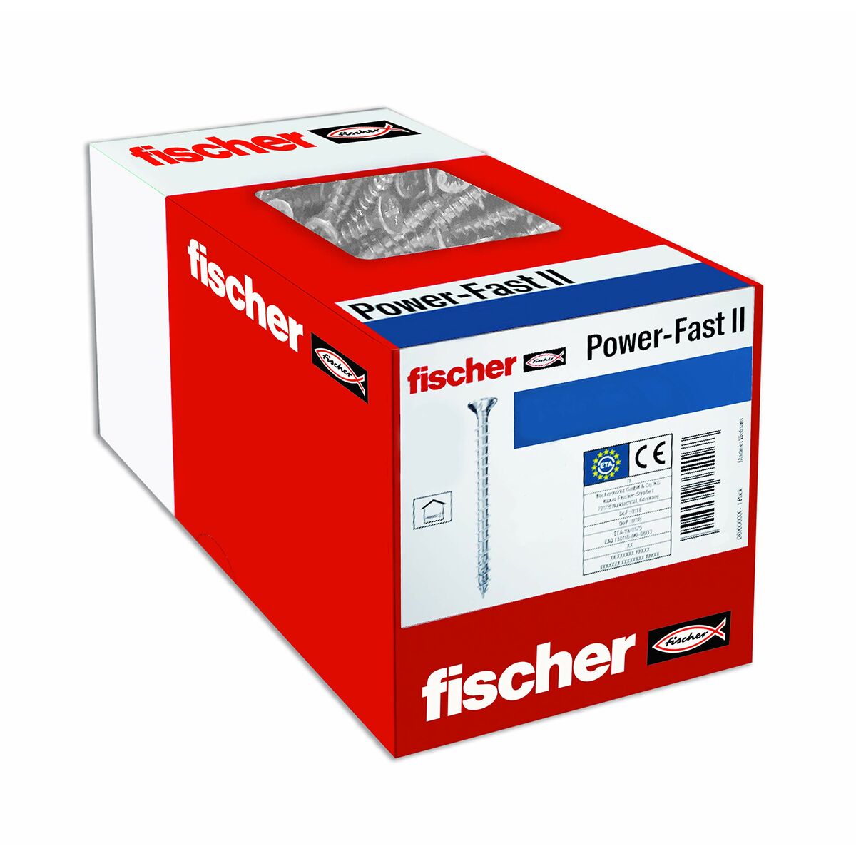 Boîte À Vis Fischer Fpf Ii Czp Vis 200 Unités Zingage (4 X 35 Mm)