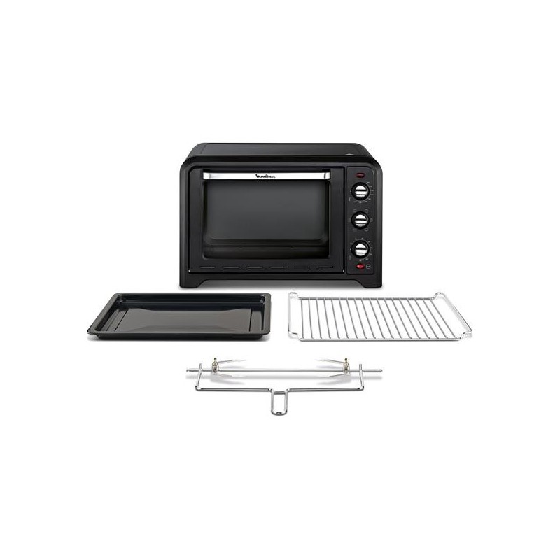 Moulinex Mini Four 39l, 7 Modes De Cuisson - Chaleur Tournante - Tournebroche