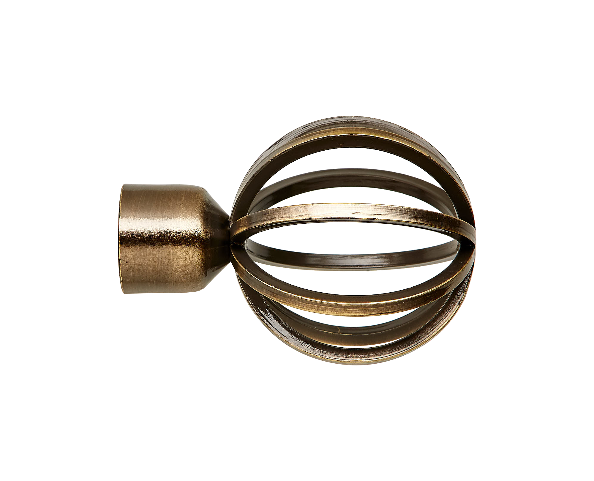 25 mm Finial Globe Brushed Bronze