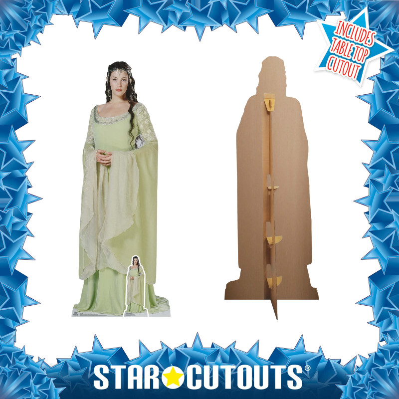 Figurine En Carton Arwen Et Sa Longue Robe Blanche Le Seigneur Des Anneaux Haut 183 Cm à