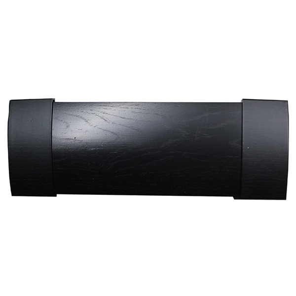 Matoc 106mm Curtain Pelmet - Black Woodgrain - 3.0m