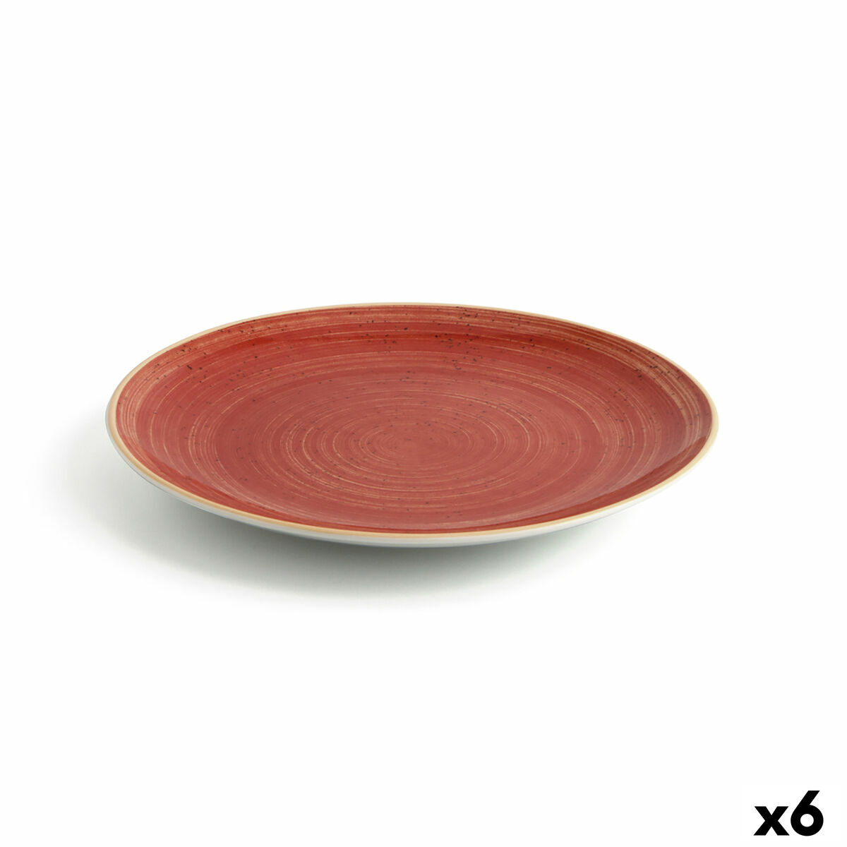 Lot De 6 Assiettes Plates Ariane Filo – Blanc Céramique 27 Cm, Neuves Sous Emballage