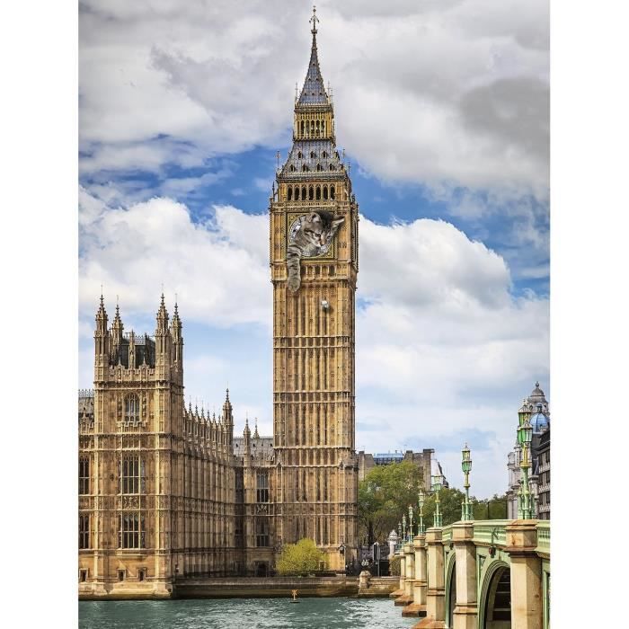 Puzzle 1500 P - Drôle De Chat Sur Big Ben