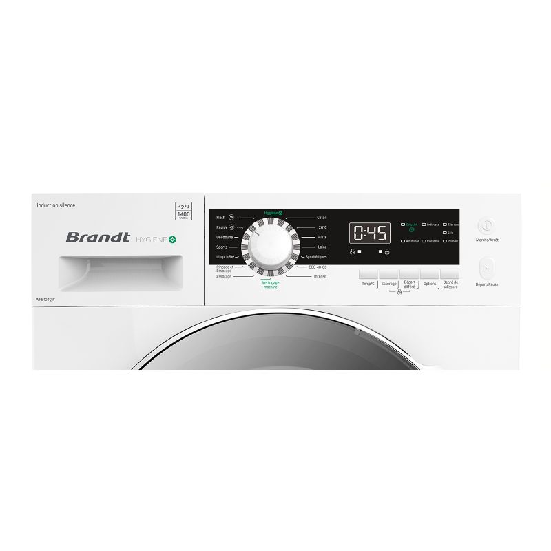 Brandt Lave Linge Frontal 12 Kg 1400 Trs/min 16 Programmes Blanc à Prix ...
