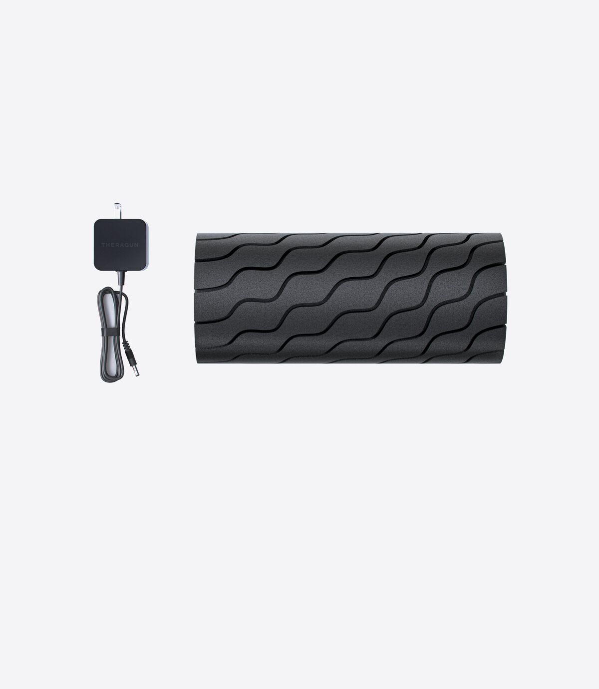 Массажный цилиндр валик ролик Theragun Wave Roller, 30 см, черный