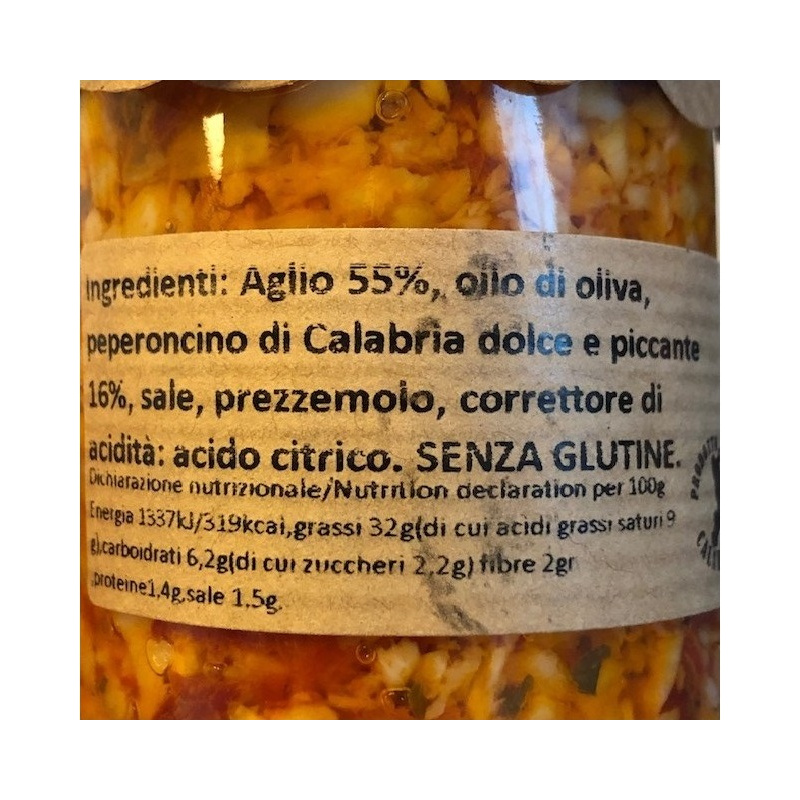 Les Deux Sauces Delizie Di Calabria: Pesto Calabrese Et Ail, Huile Et Piment Rouge 130 Gr X 2 DELIZIE DI CALABRIA