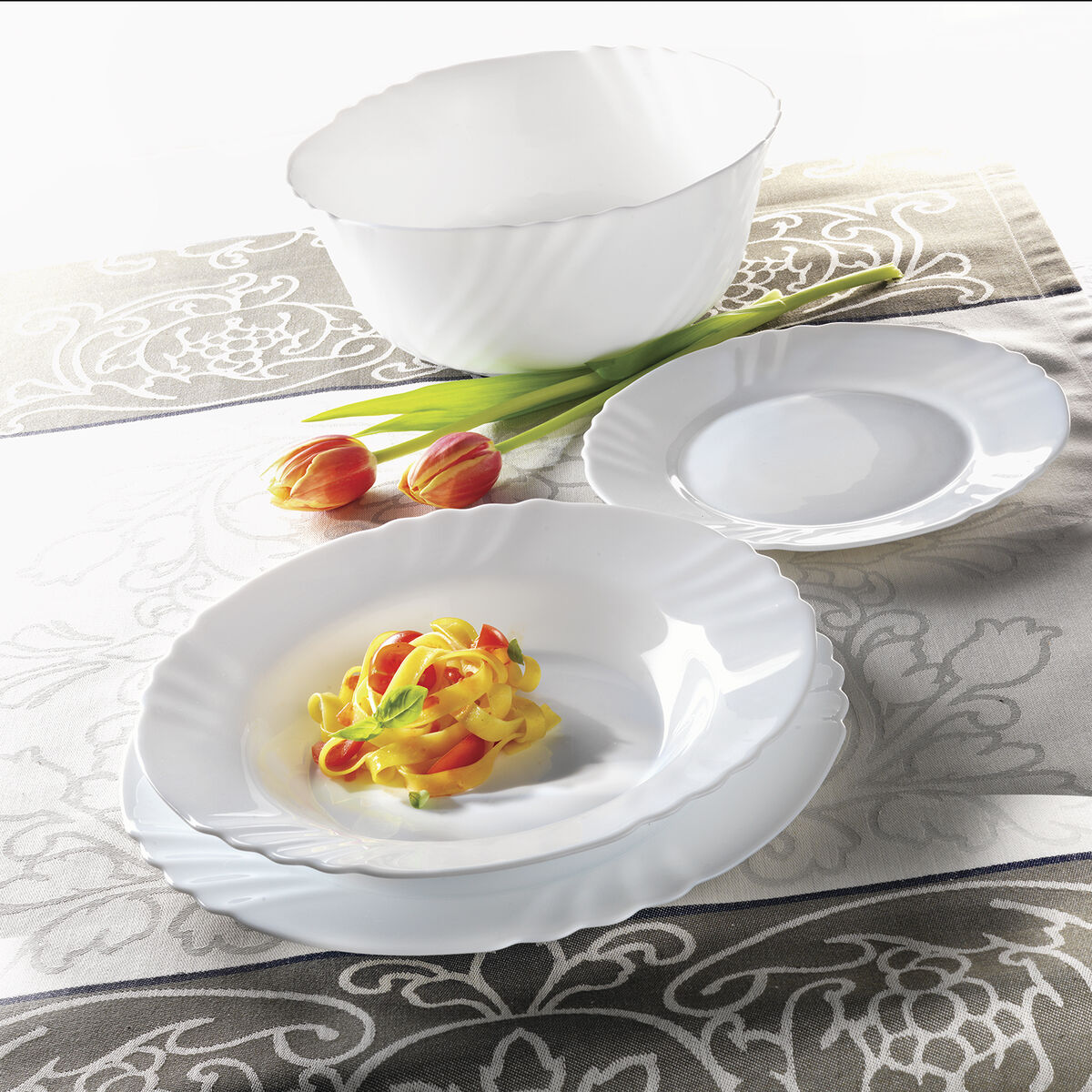 Plat À Gratin Bormioli Rocco Ebro Verre (ø 32 Cm) (12 Unités)