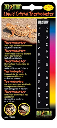 Exoterra Thermomètre Lcd De 20° À 42° Celsius Pour Reptiles Et Amphibiens
