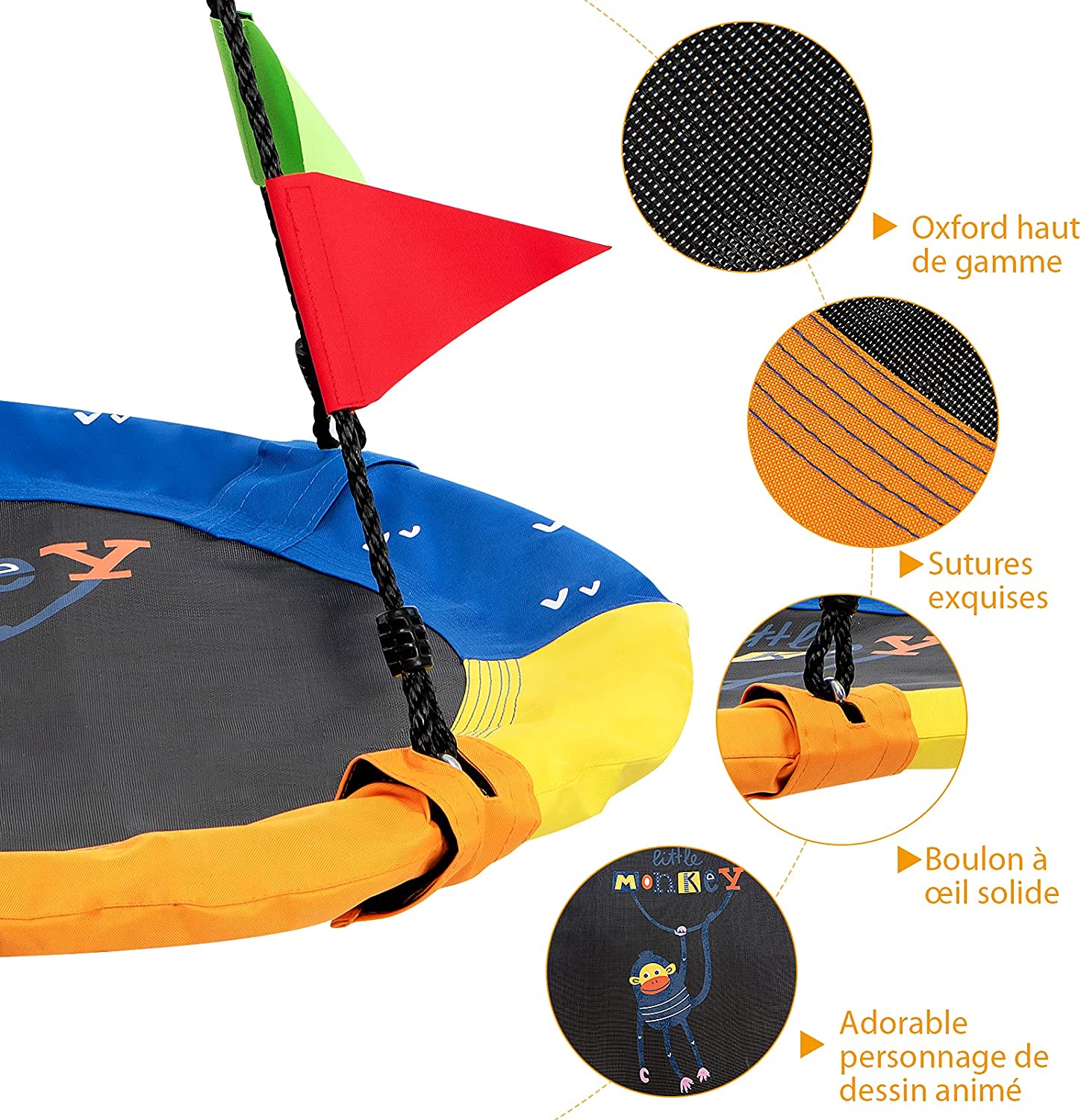 Balançoire Nid D'oiseau, Balancoire Exterieur Balançoire Enfants