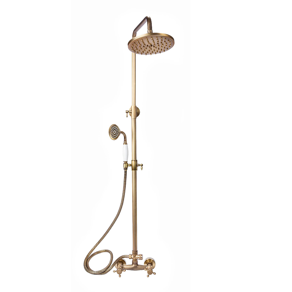 TTB013- Exposed Brass shower set with dual handle
