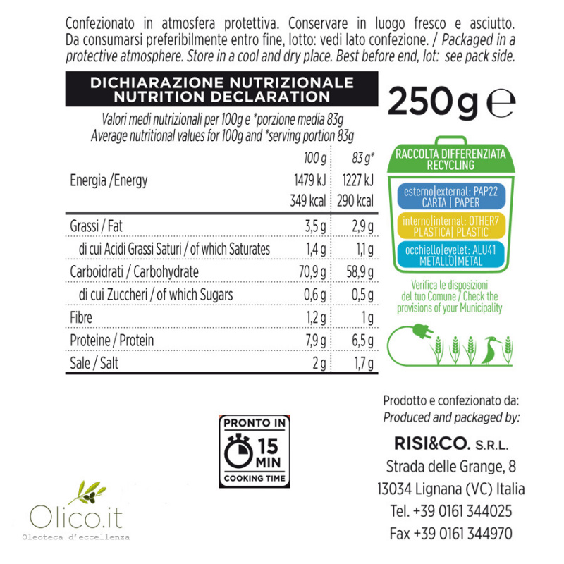 Risotto Alla Carbonara 250 Gr GLI AIRONI