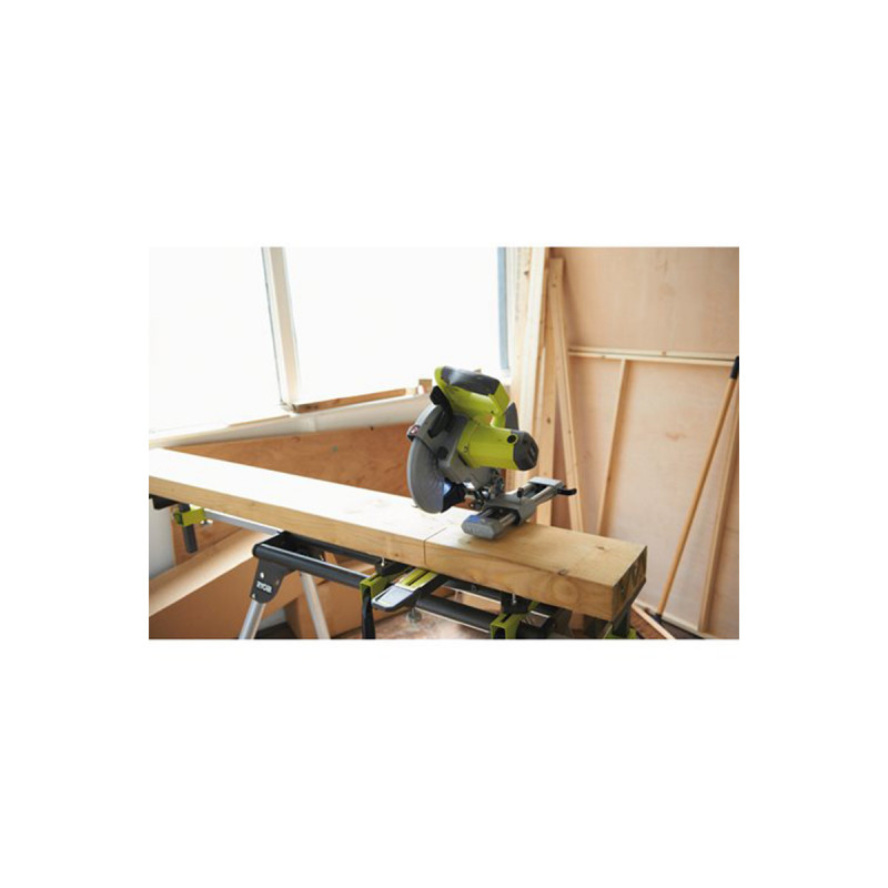 Pack Ryobi Scie À Coupe D'onglets Radiale Électrique - 1500w - 216mm - Ems216l - Sup