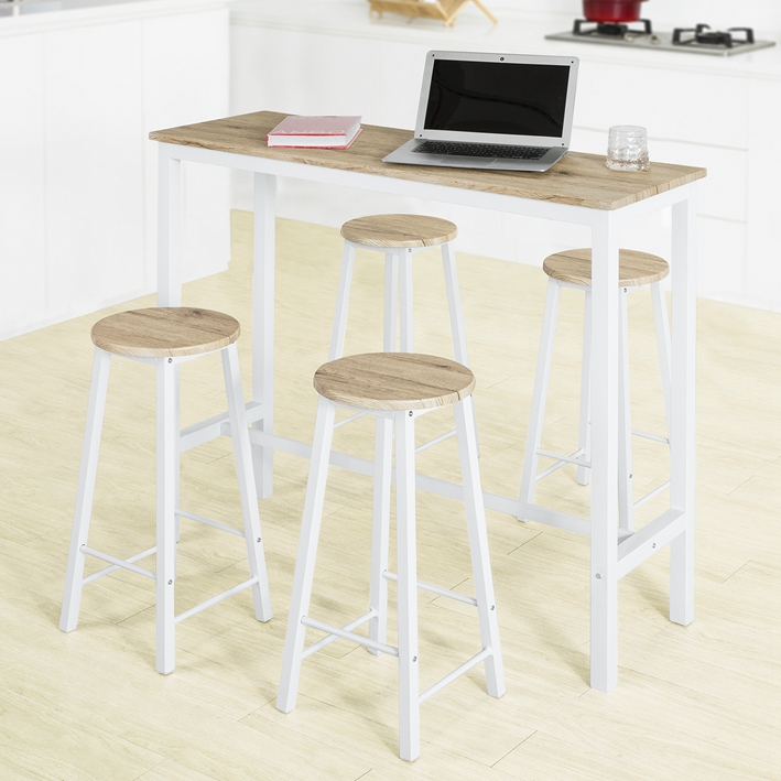 Table + 4 X Tabourets De Bar Ogt22-wn