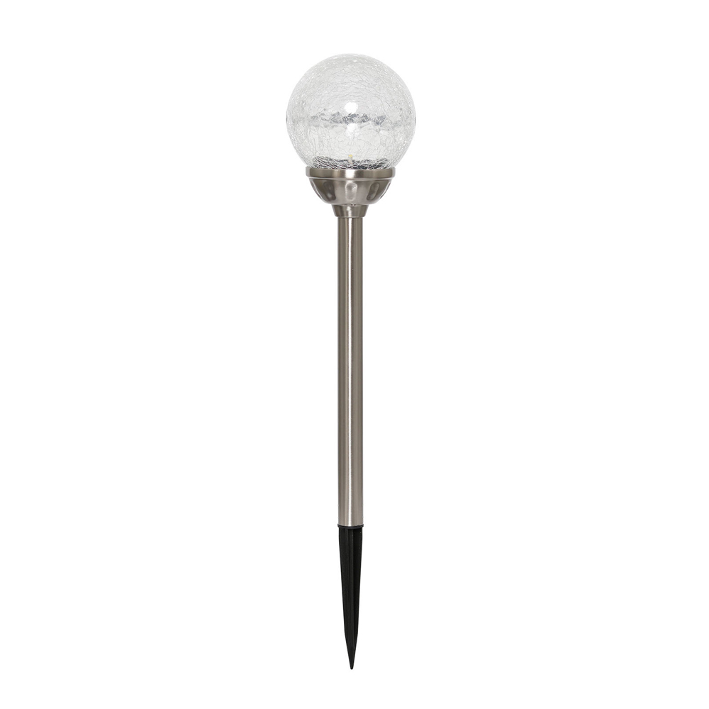 D120 Stainless Steel Crackle Ball 5 Lumens Set of 6