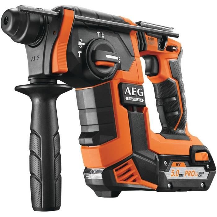 image: Image: Aeg Powertools Perforateur Sds+ 18v Brushless, 2 X 5,0 Ah